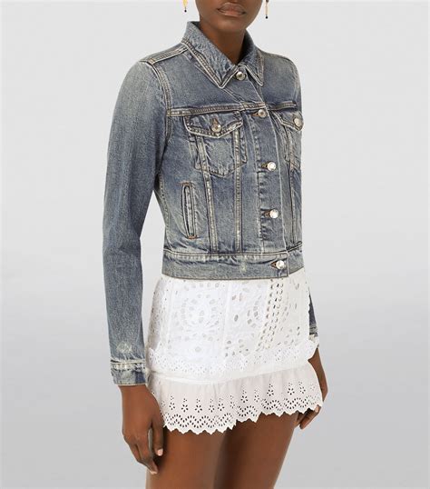 dolce gabbana denim jacket woman|dolce and gabbana denim jacket.